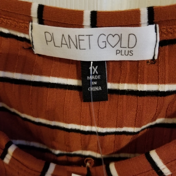 Planted Gold Button Front Midi Dress - Picture 5 of 8